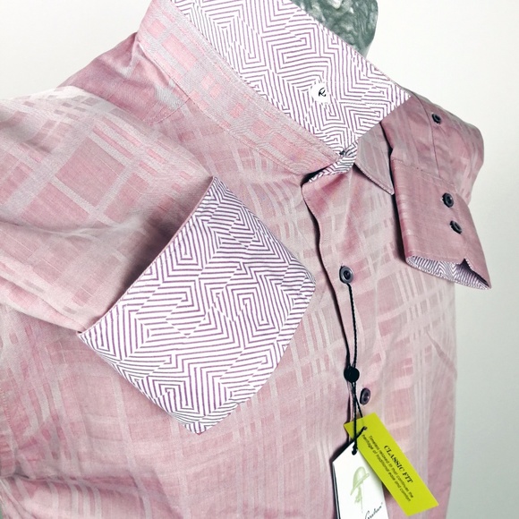 Robert Graham Other - SOLD Robert Graham Mens Shirt Pink Flip Collar New